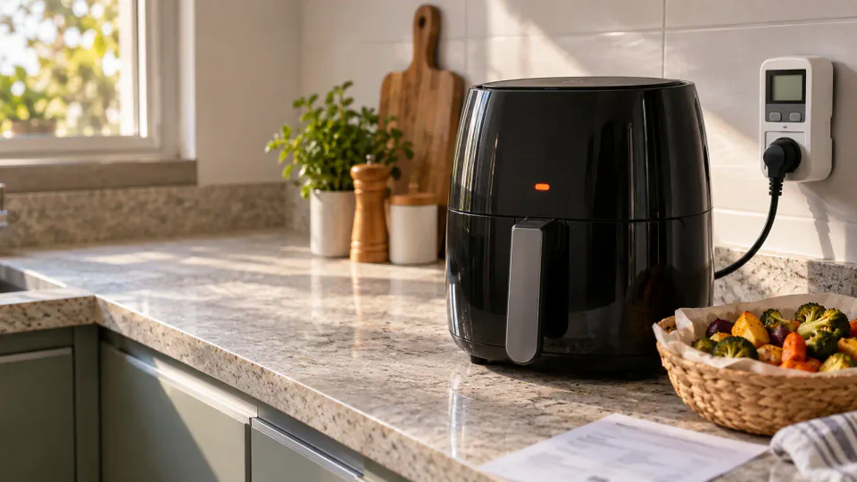 Air fryer gasta muita energia em teste de consumo sobre a bancada
