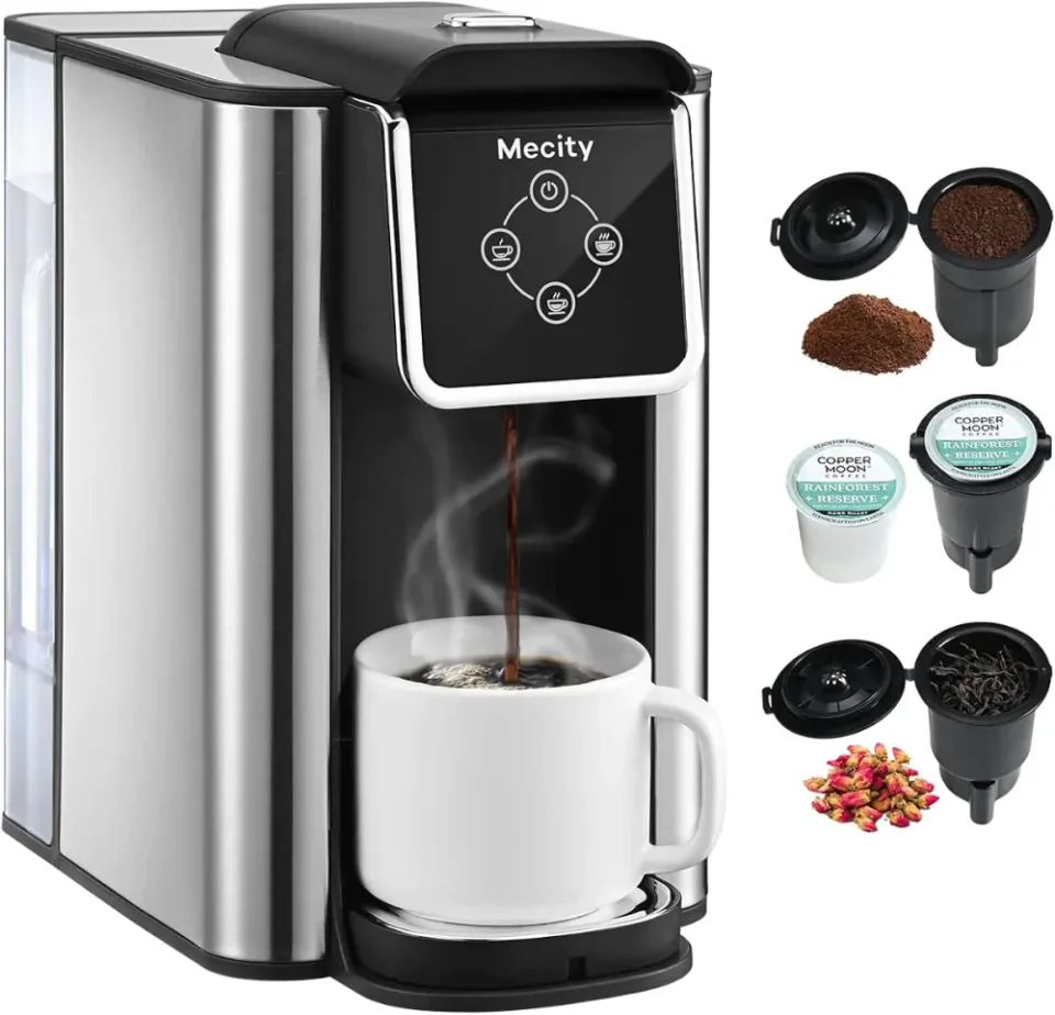 Mecity Cafeteira 3 em 1, cafeteiras multicápsula