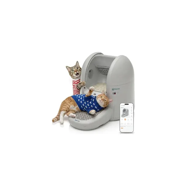 Petcove PurrTek Max, melhor caixa de areia para gatos autolimpante 2026