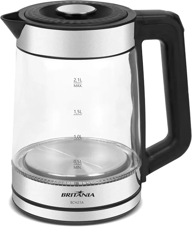 Britânia BCH21A de vidro, chaleiras elétricas