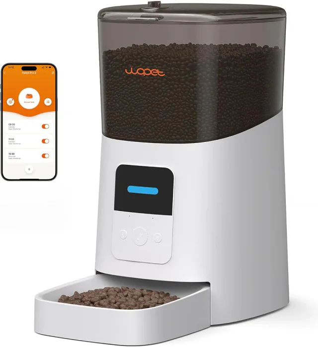 WOPET Smart Feeder como comedouro automático Wi-Fi de seis litros