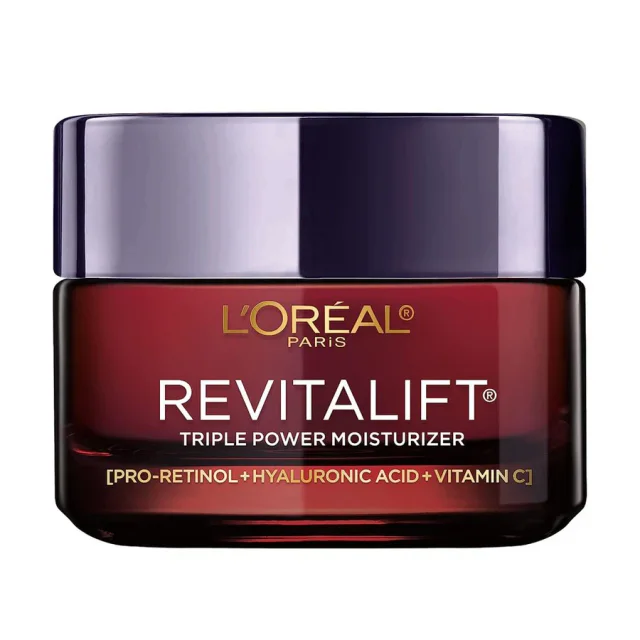 L'Oréal Paris Revitalift Triple Power 75 ml, creme anti-idade com pro-retinol, ácido hialurônico e vitamina C
