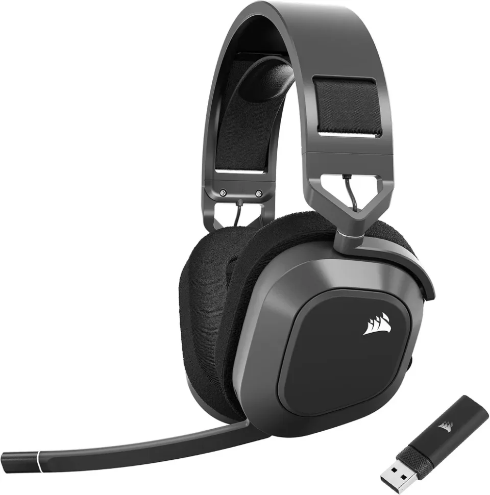 Corsair HS80 Max Wireless, headset sem fio com microfone basculante