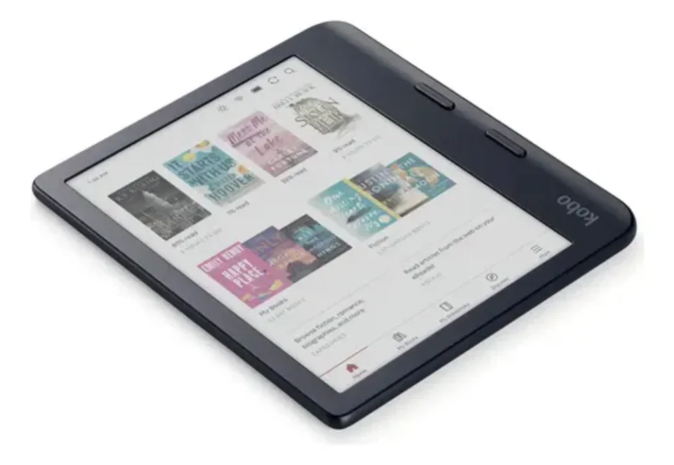 Rakuten Kobo Libra Colour, leitor de e-book colorido com botões laterais