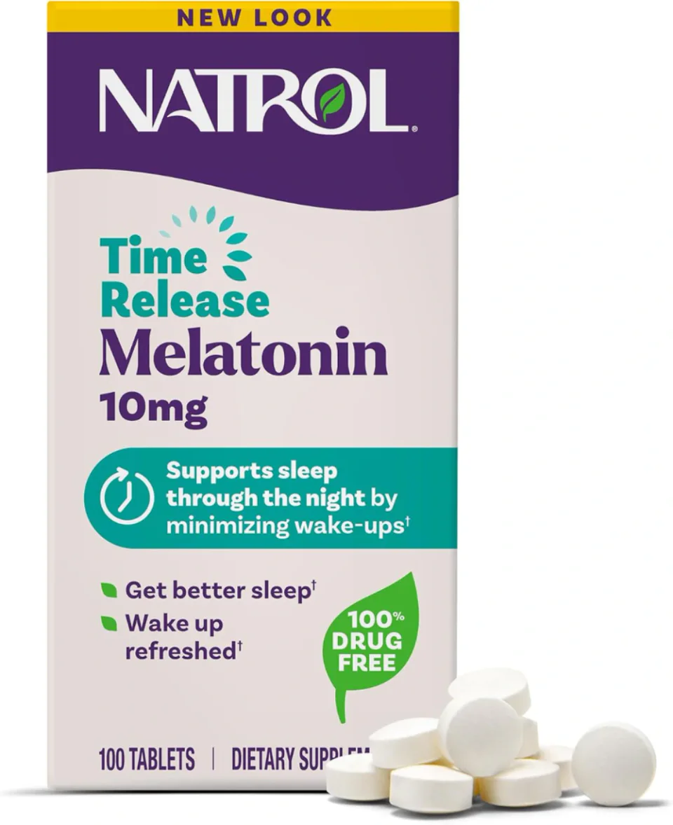 Natrol Advanced Sleep melatonina 10 mg, 100 comprimidos de duas camadas