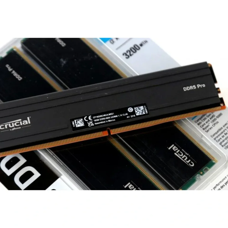 Kit de memória RAM Crucial Pro Overclocking DDR5-6000 CL36 preto