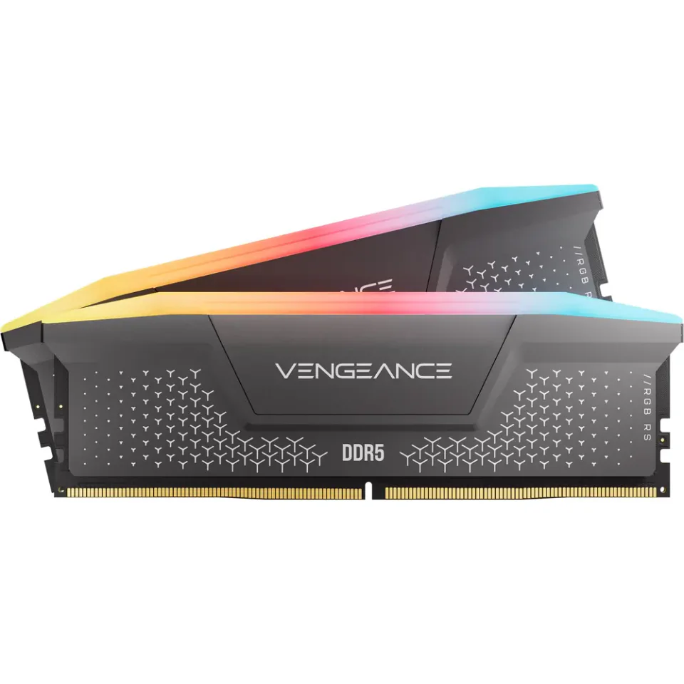 Kit de memória RAM Corsair Vengeance RGB RS DDR5-6000 CL36 cinza