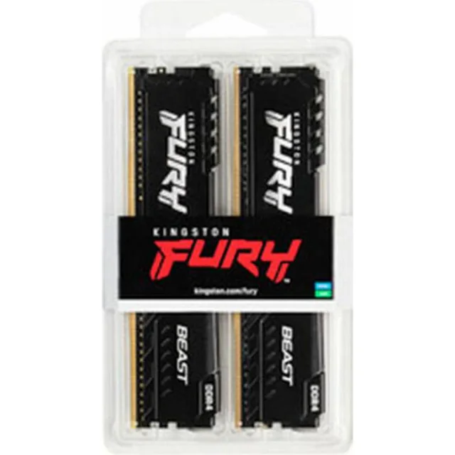 Kit de memória RAM Kingston Fury Beast DDR4-3200 CL16 preto