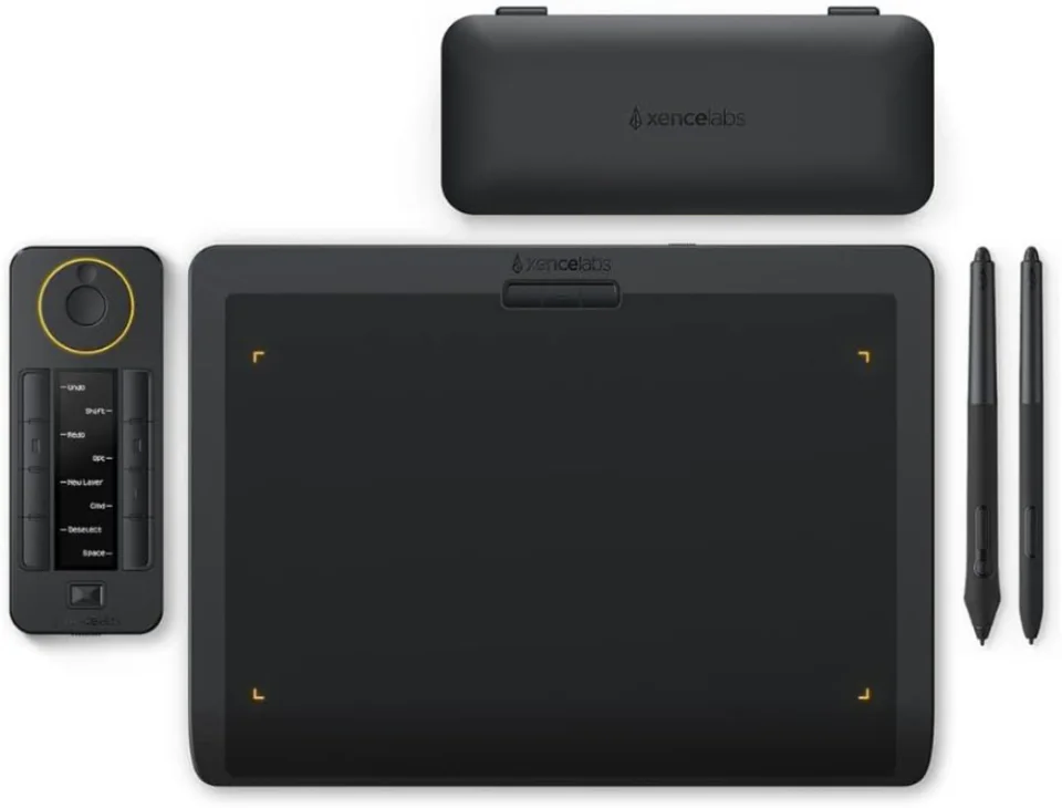 Xencelabs Pen Tablet Medium Bundle com dois stylus e controle Quick Keys