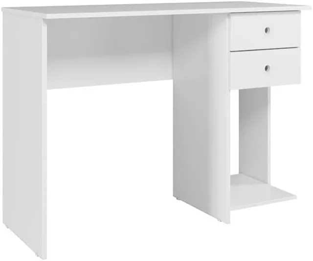 Qmovi 4115, mesa para home office com largura de 100 cm e duas gavetas