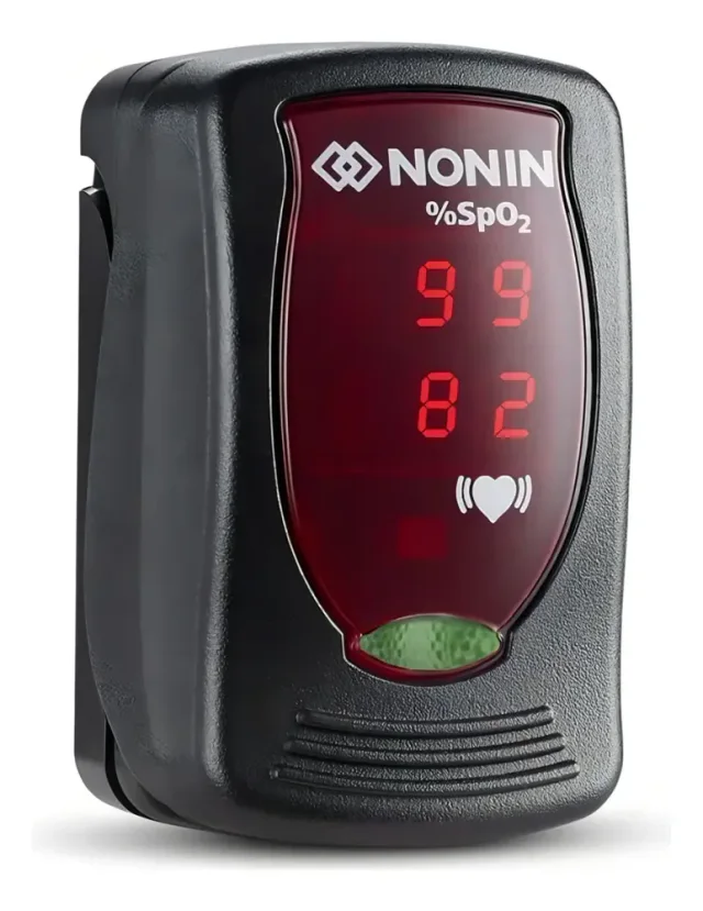 Nonin Onyx Vantage 9590, oxímetro de dedo profissional preto