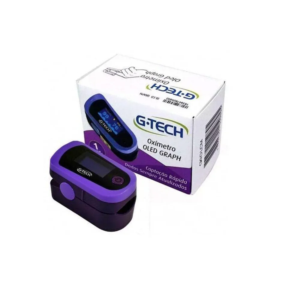 G-Tech Oled Graph, oxímetro de dedo com curva pletismográfica