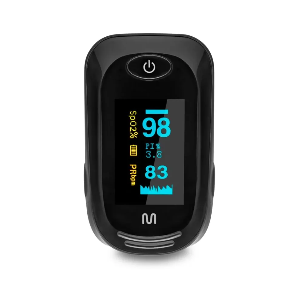 Multi Saúde HC261, oxímetro de dedo com alarme configurável