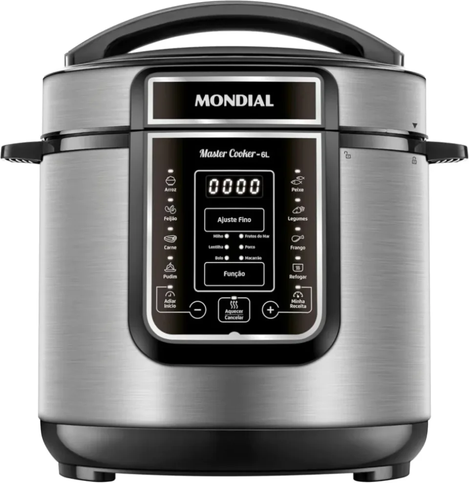 Panela de Pressão Elétrica Digital Mondial 6L, panelas de pressão