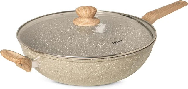 Oster Wok 31,5cm Marble Edition, panelas wok