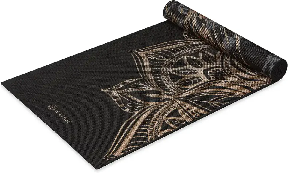Gaiam Premium Reversible 6 mm, tapete de yoga reversível