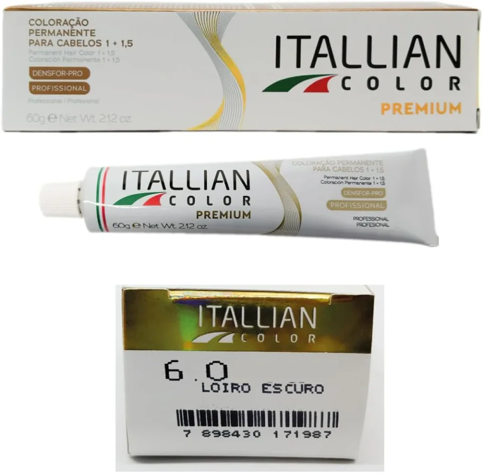 Itallian Color Premium 6.0 Louro Escuro 60 g — tinta de cabelo na variante selecionada