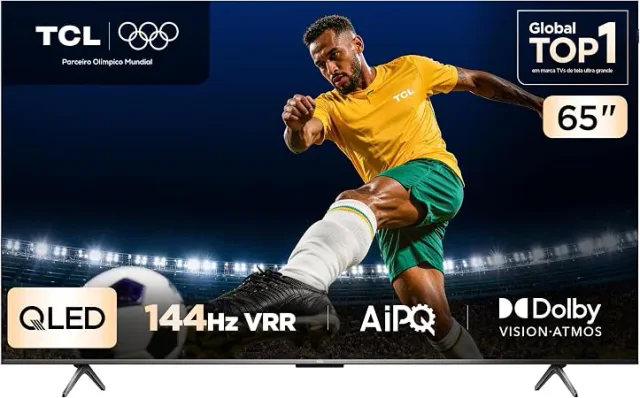 TCL P8K 65 QLED 4K, melhor TV 65 polegadas 2026
