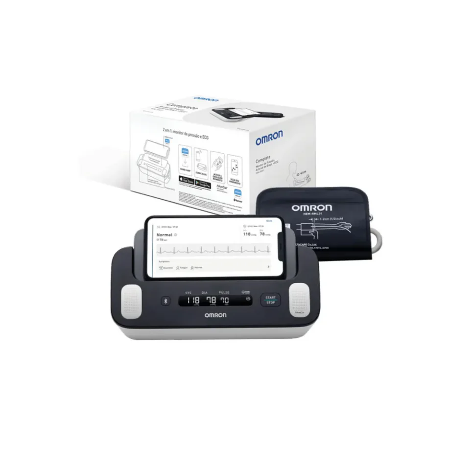 Omron Complete HEM-7530T1, aparelho de pressão de braço com ECG