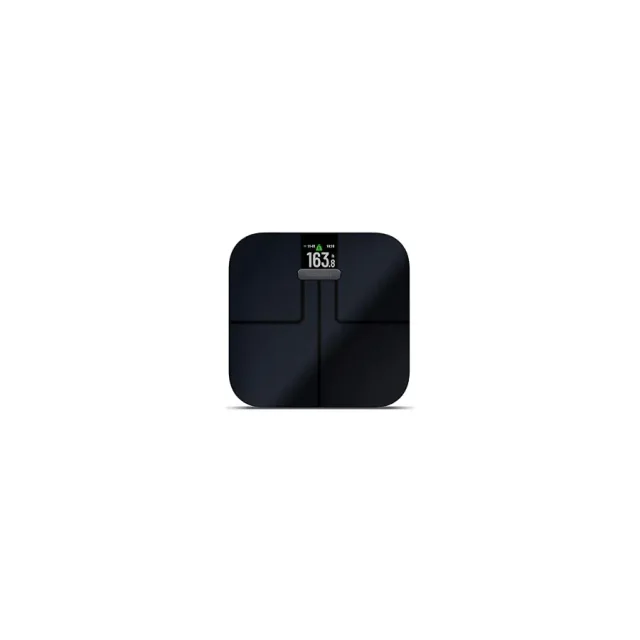 Balança digital Garmin Index S2 preta com visor colorido