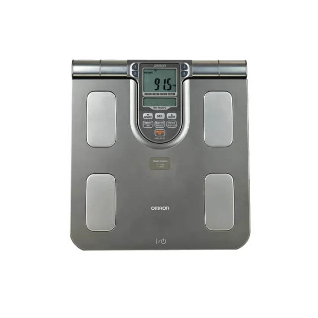Balança digital Omron HBF-514C com sensores para mãos e pés