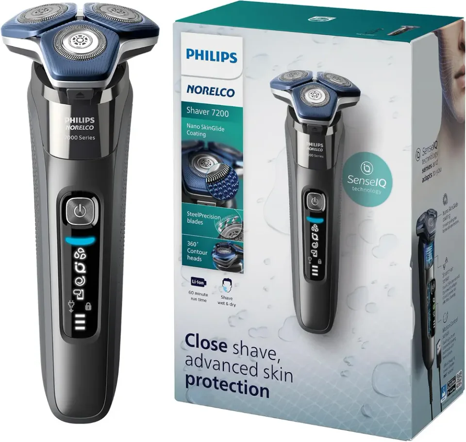 Barbeador elétrico Philips Norelco Shaver 7200 S7887/82 com SenseIQ