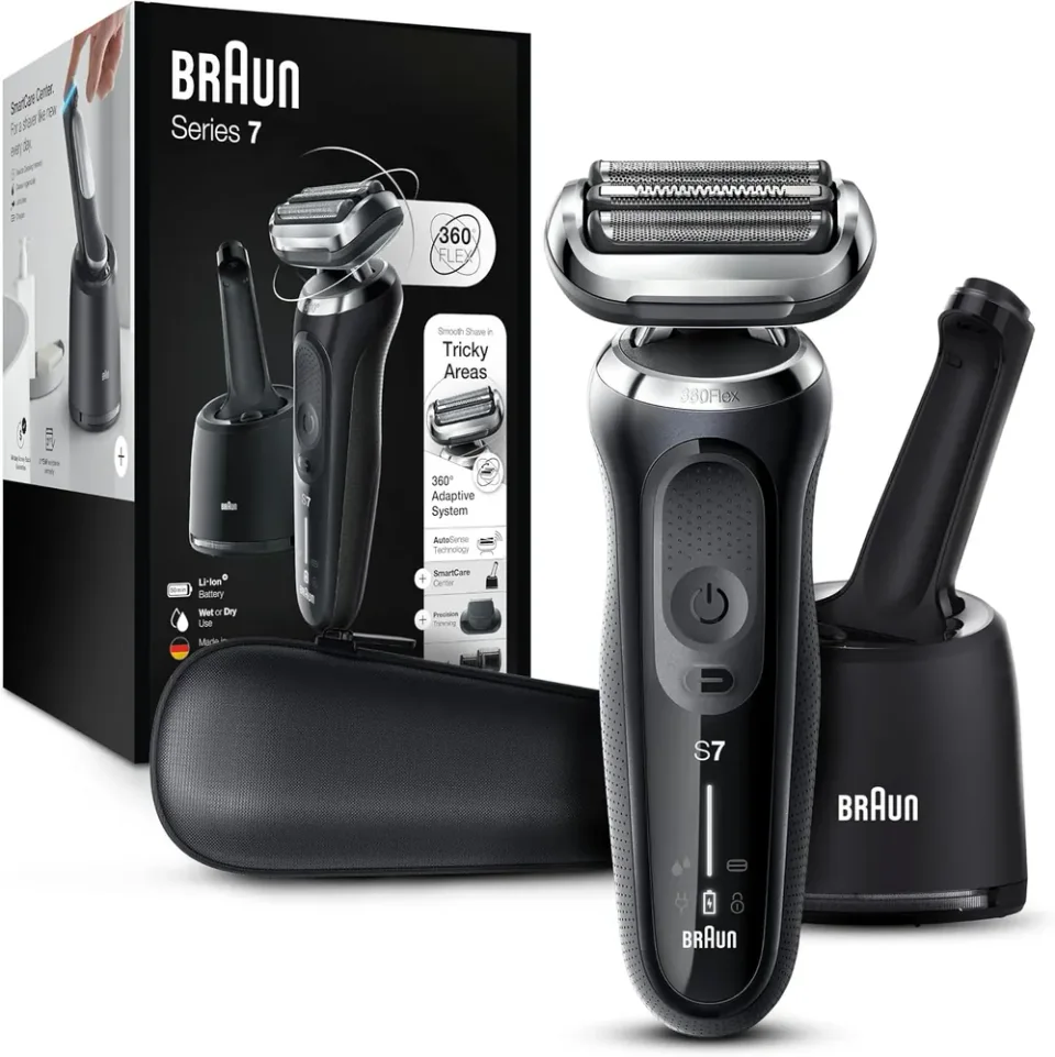 Barbeador elétrico Braun Series 7 7075cc com cabeça 360 Flex