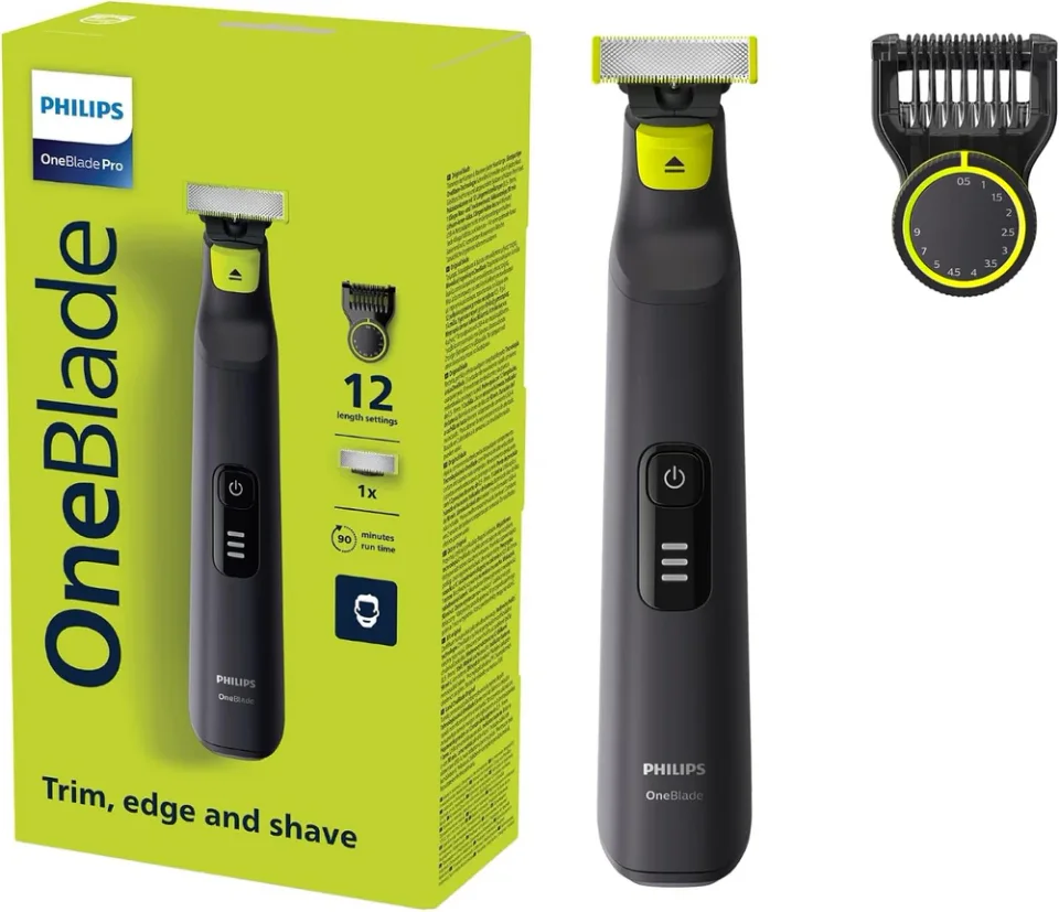 Barbeador elétrico Philips OneBlade Pro QP6532/10 com pente ajustável