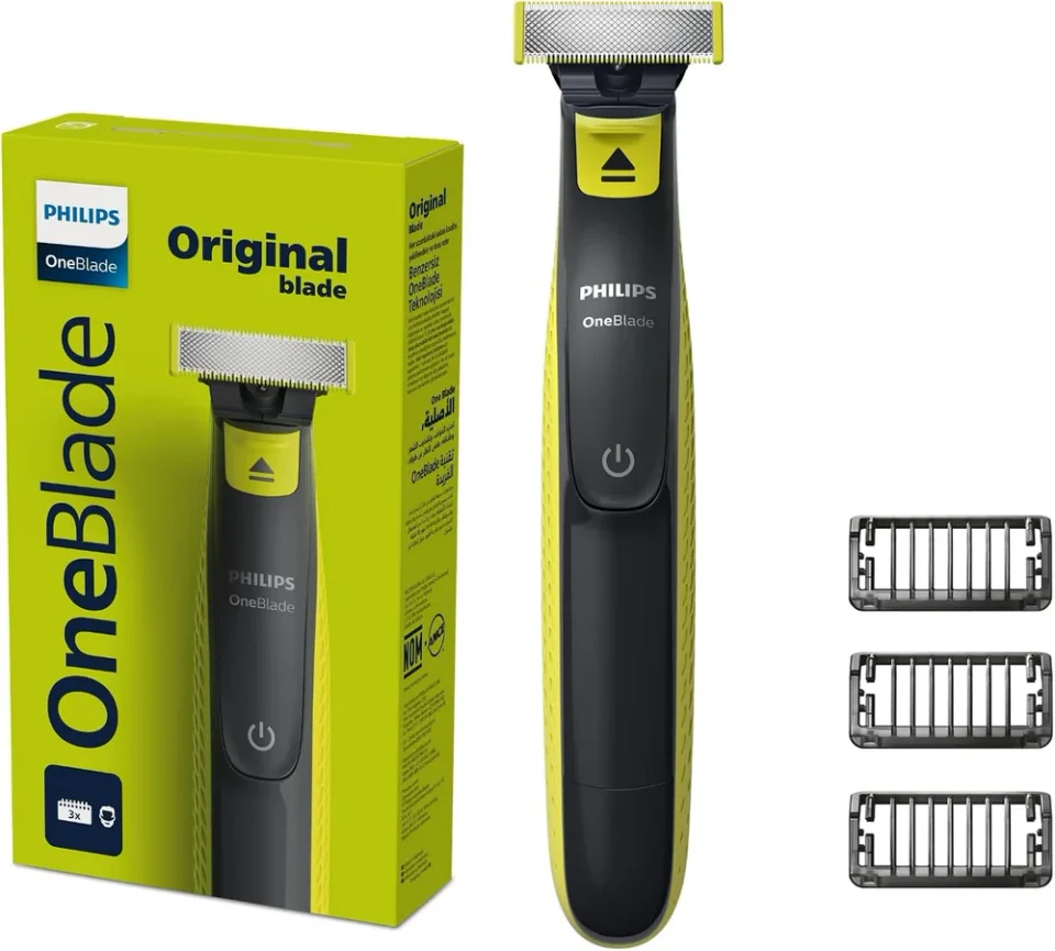 Barbeador elétrico Philips OneBlade QP2824/10 com três pentes