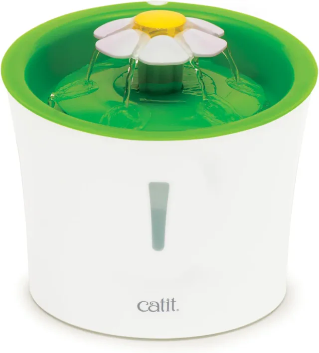 Catit Flower Fountain como bebedouro para gatos com flor e reservatório de 3 litros