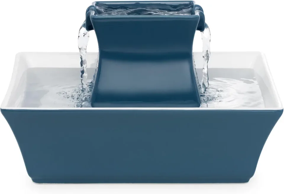 PetSafe Drinkwell Pagoda como bebedouro para gatos de cerâmica com dois níveis