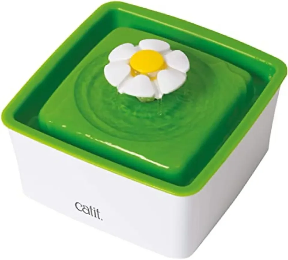 Catit Mini Flower como bebedouro para gatos compacto com reservatório de 1,5 litro