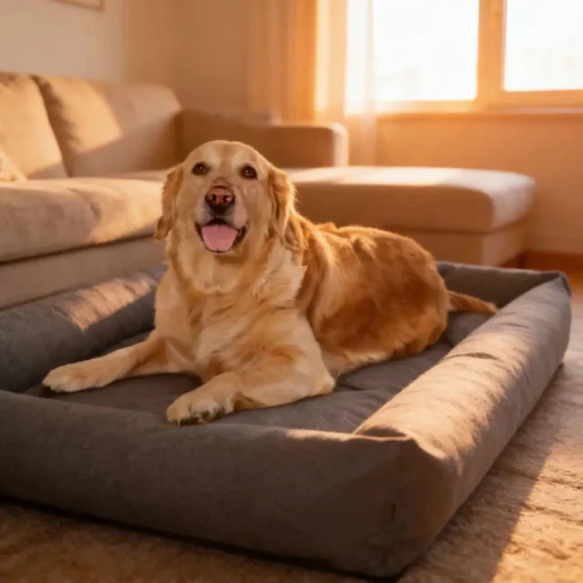 Pet Querido Ecotec 100 × 87 como cama para cachorro grande com capa impermeável