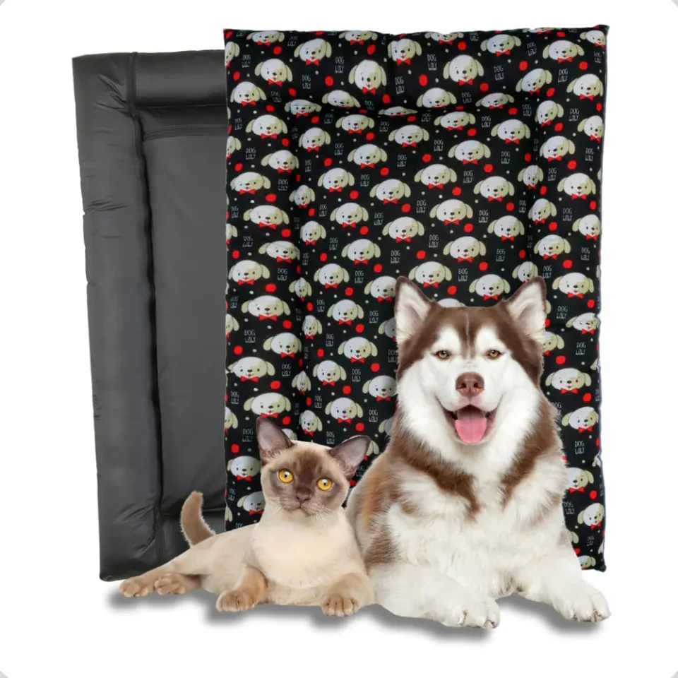 Aleplush Colchão Impermeável 100 × 70 como cama para cachorro grande