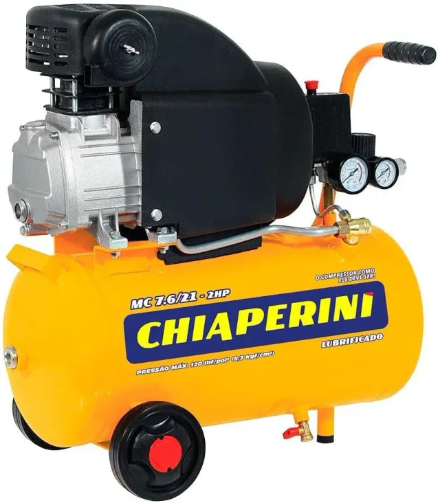 Compressor de ar Chiaperini MC 7.6/21 com tanque de 21 L