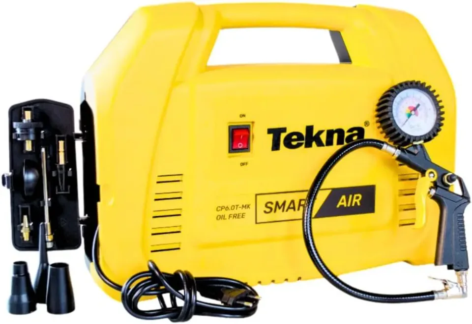 Compressor de ar Tekna CP6.0T-2MK portátil em formato de maleta