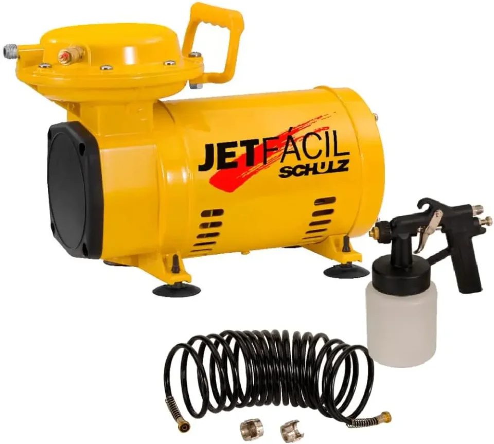 Compressor de ar Schulz Jet Fácil com acessórios domésticos