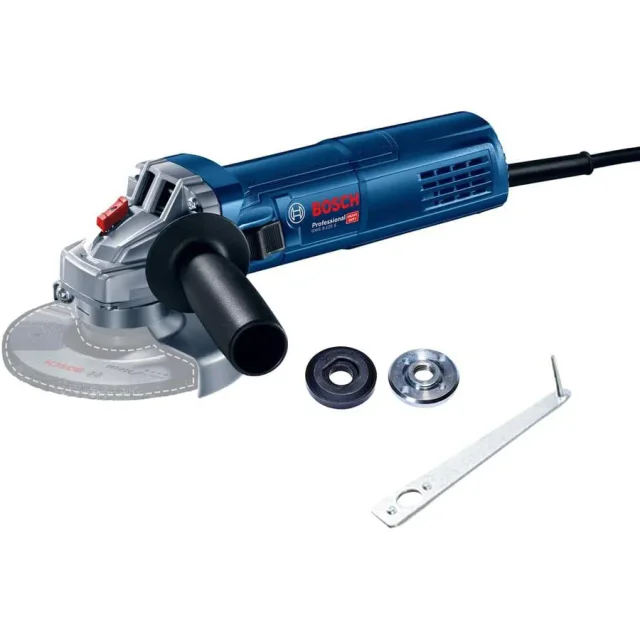 Esmerilhadeira Bosch GWS 9-125 S azul com punho lateral