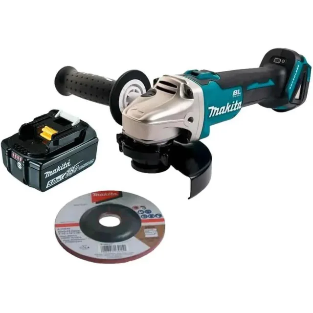 Esmerilhadeira a bateria Makita DGA504Z azul-turquesa