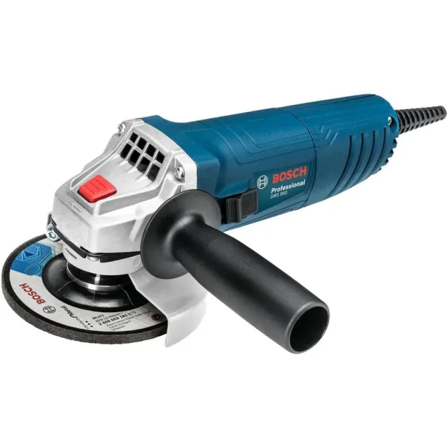 Esmerilhadeira Bosch GWS 850 azul com disco e punho