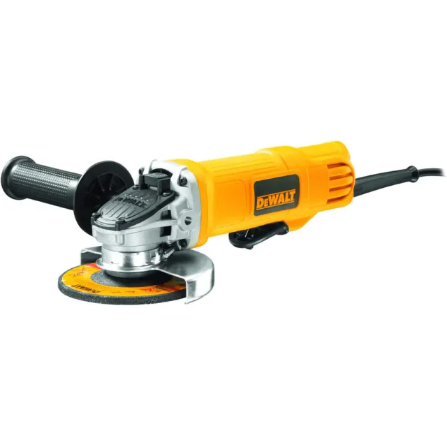 Esmerilhadeira DeWalt DWE4120 amarela com gatilho paddle