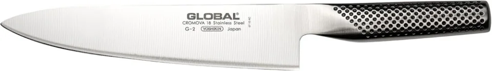 Global G-2 Chef 20 cm entre as melhores facas de cozinha