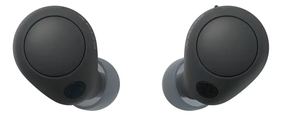 Sony WF-C700N, fone in-ear preto compacto e leve