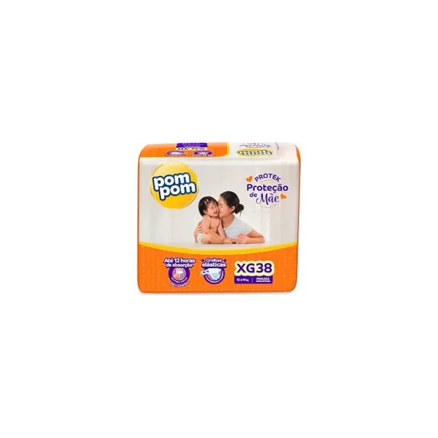 Pacote Pom Pom Protek Proteção de Mãe tamanho XG para fraldas de bebê