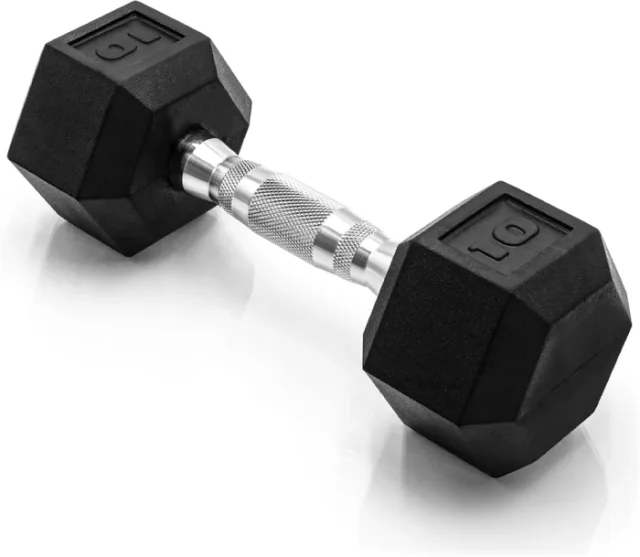 CAP Coated Hex 4,5 kg, halter sextavado fixo entre os melhores halteres para musculação