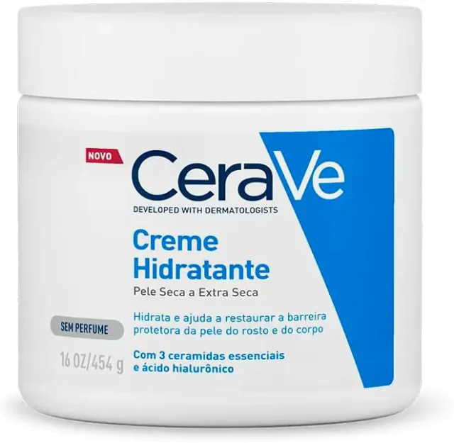 CeraVe Creme entre os melhores hidratantes corporais com ceramidas