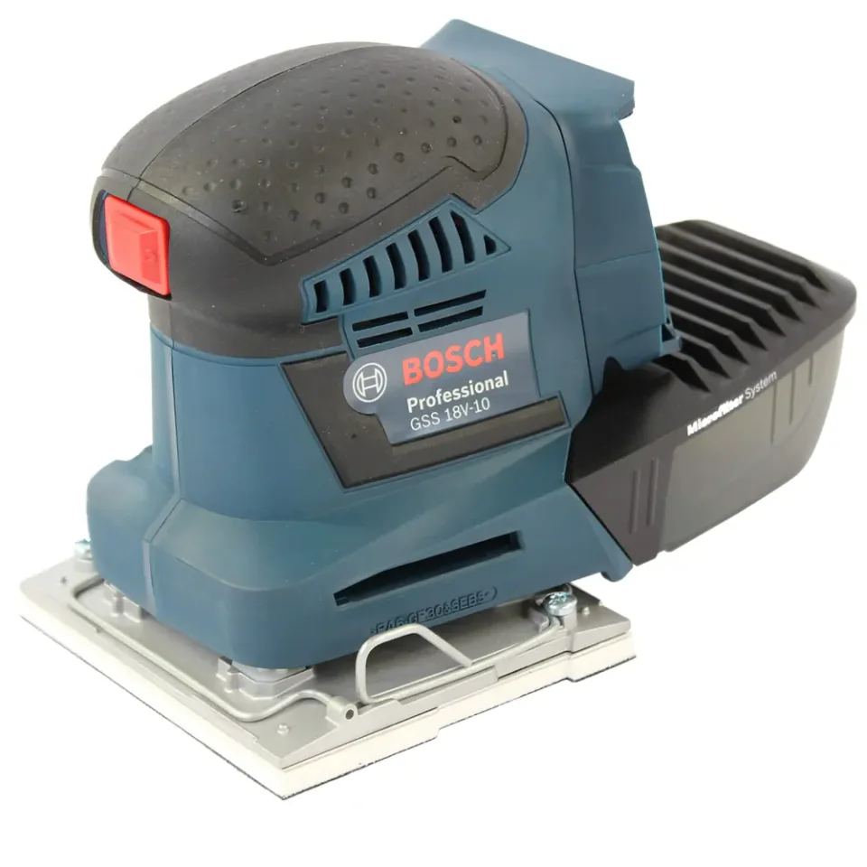 Bosch GSS 18V-10, lixadeira elétrica orbital sem fio com três bases