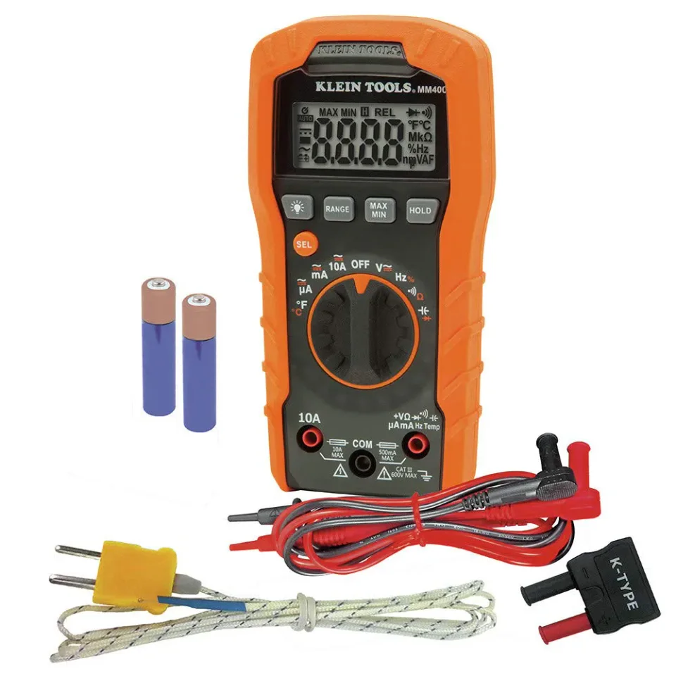 Multímetro Klein Tools MM400 para casa e automóvel