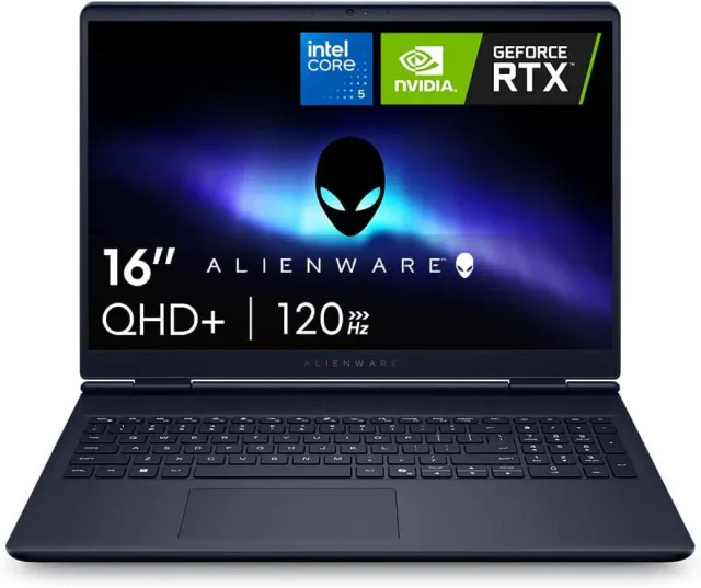 Alienware 16 AC16250, notebook gamer com RTX 4050 e tela WQXGA de 16 polegadas