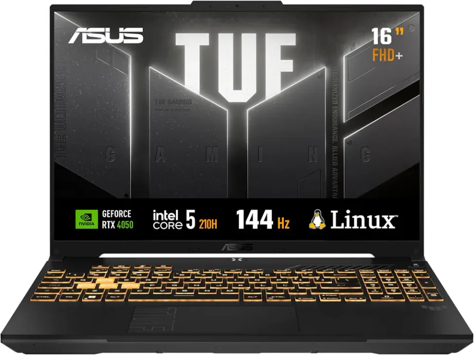 ASUS TUF Gaming F16 FX607, notebook gamer com RTX 4050 e tela de 144 Hz